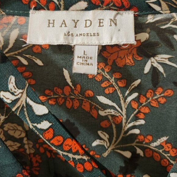 Womens Sz L Hayden Los Angeles Sheer Blouse - Picture 3 of 7
